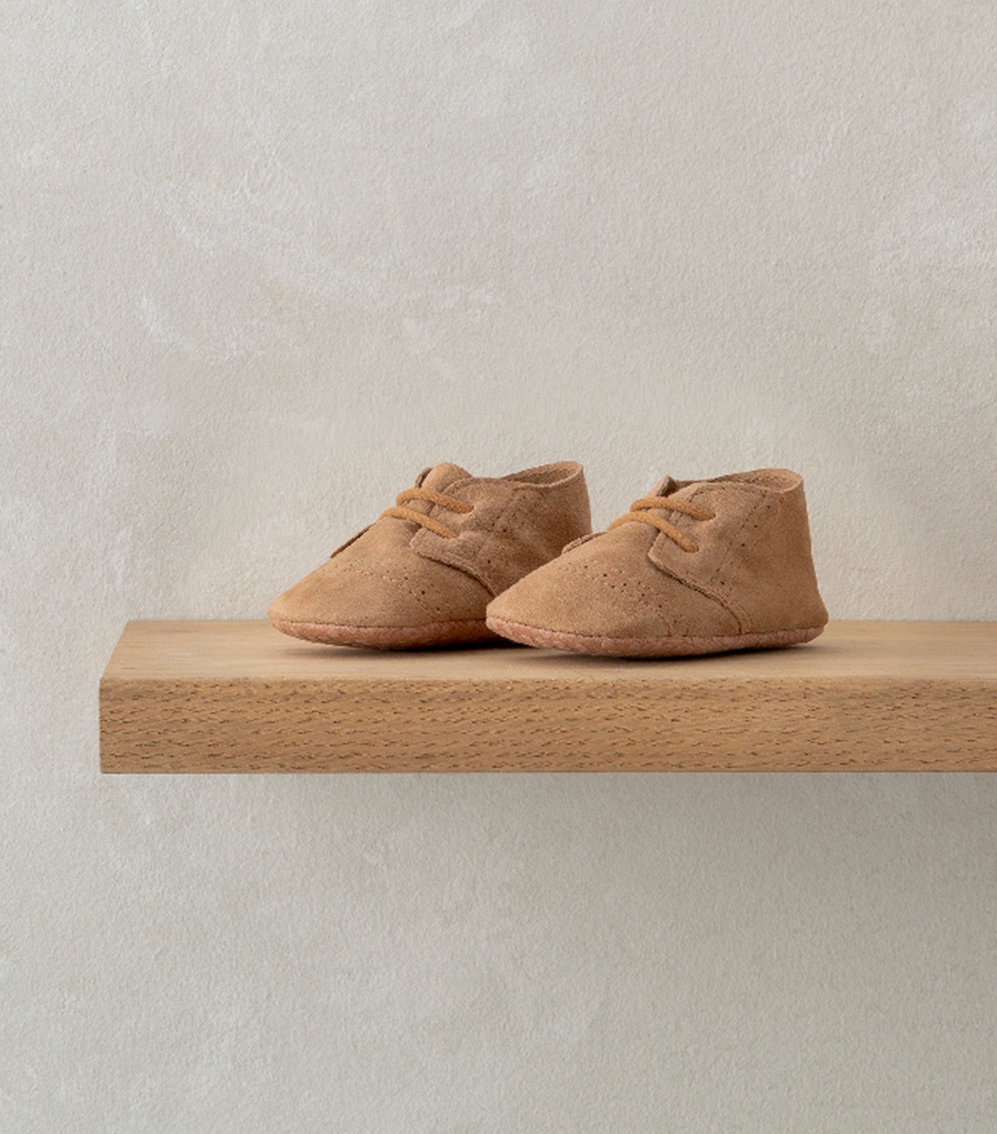 Mamas & Papas Suede Pram Shoes Tan