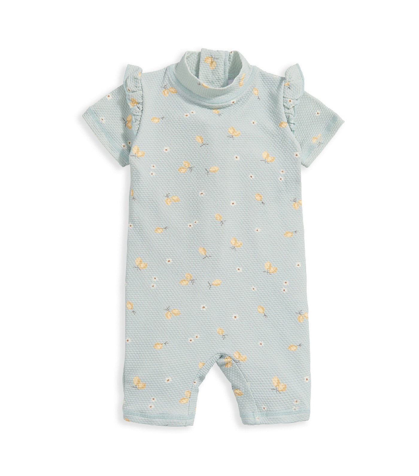 Short Sleeve Rashsuit Swimwear - Lemon