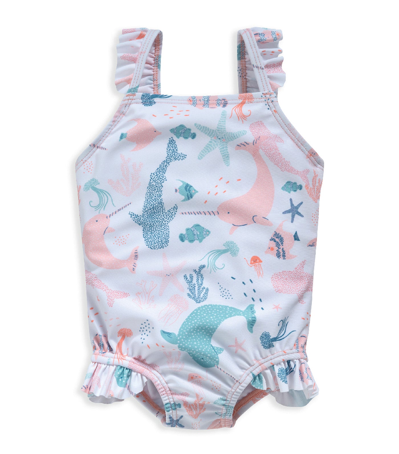 Narwhal All Over Print Swimming Costume