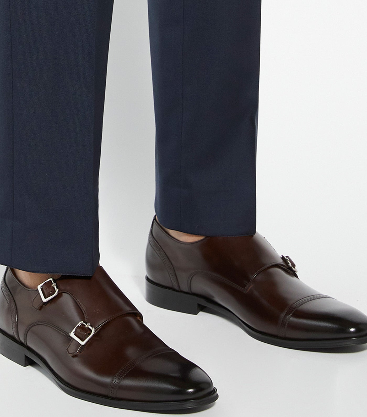 Saloon Laser Toecap Monk Brown