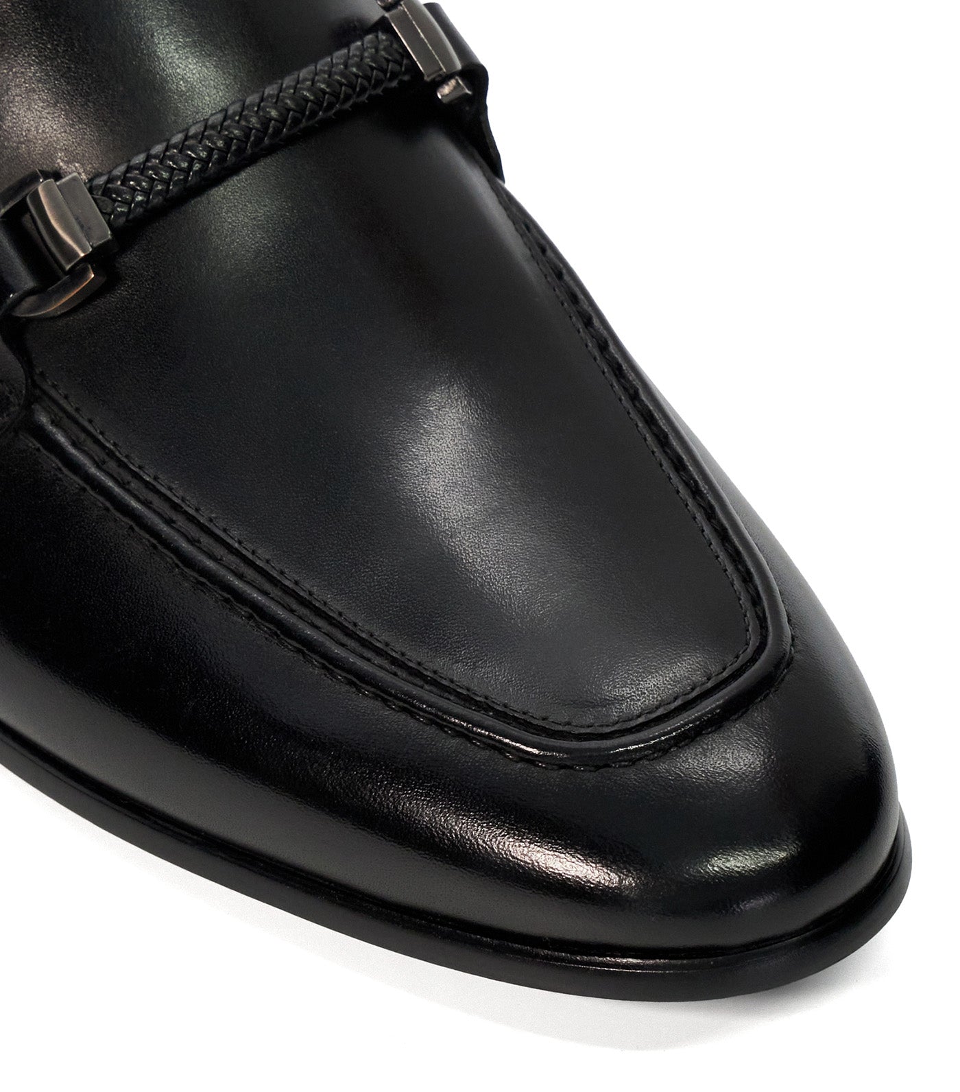 Scilly Woven Trim Loafer Black