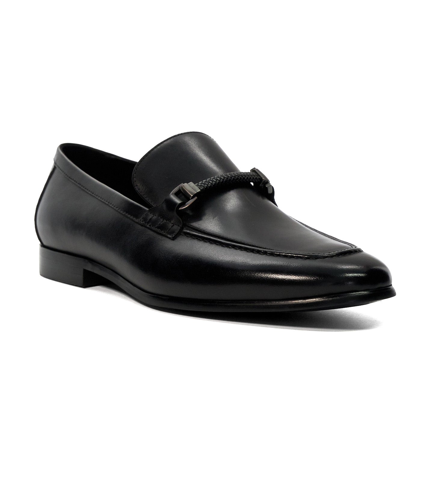 Scilly Woven Trim Loafer Black