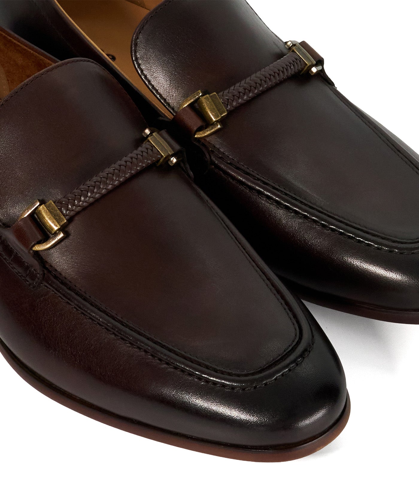 Scilly Woven Trim Loafer Brown