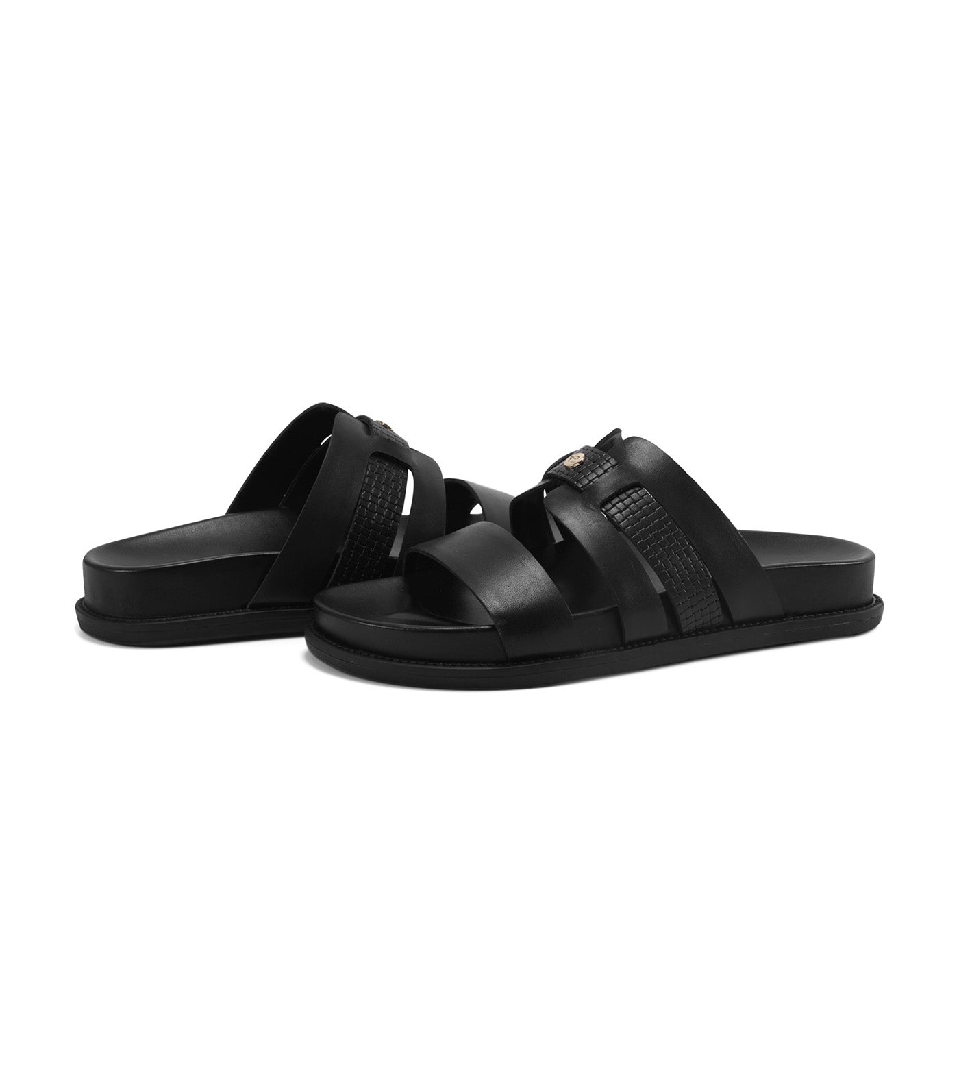 Trevin Slide Sandals Black