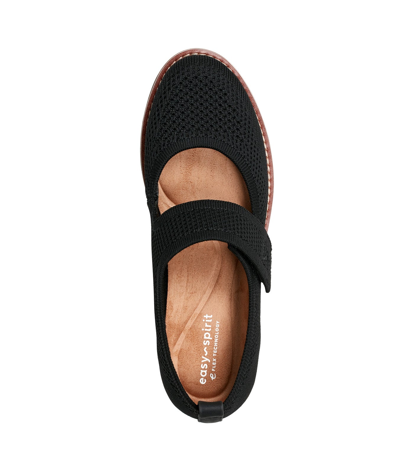 Venna Mary Jane Flats Black