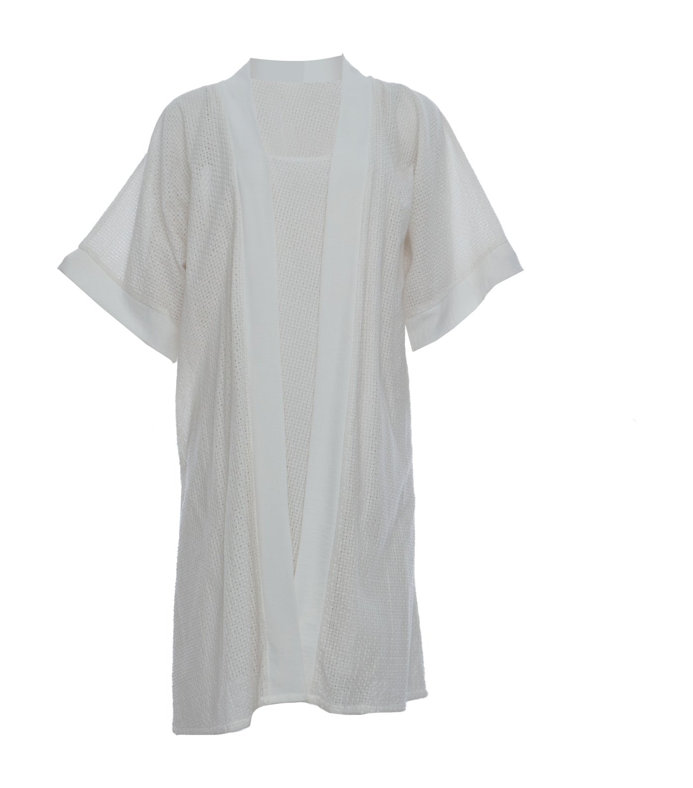 Nilla Peignoir Set White