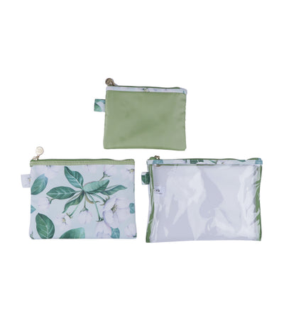 Mint Green Floral 3-Piece Envelope Set