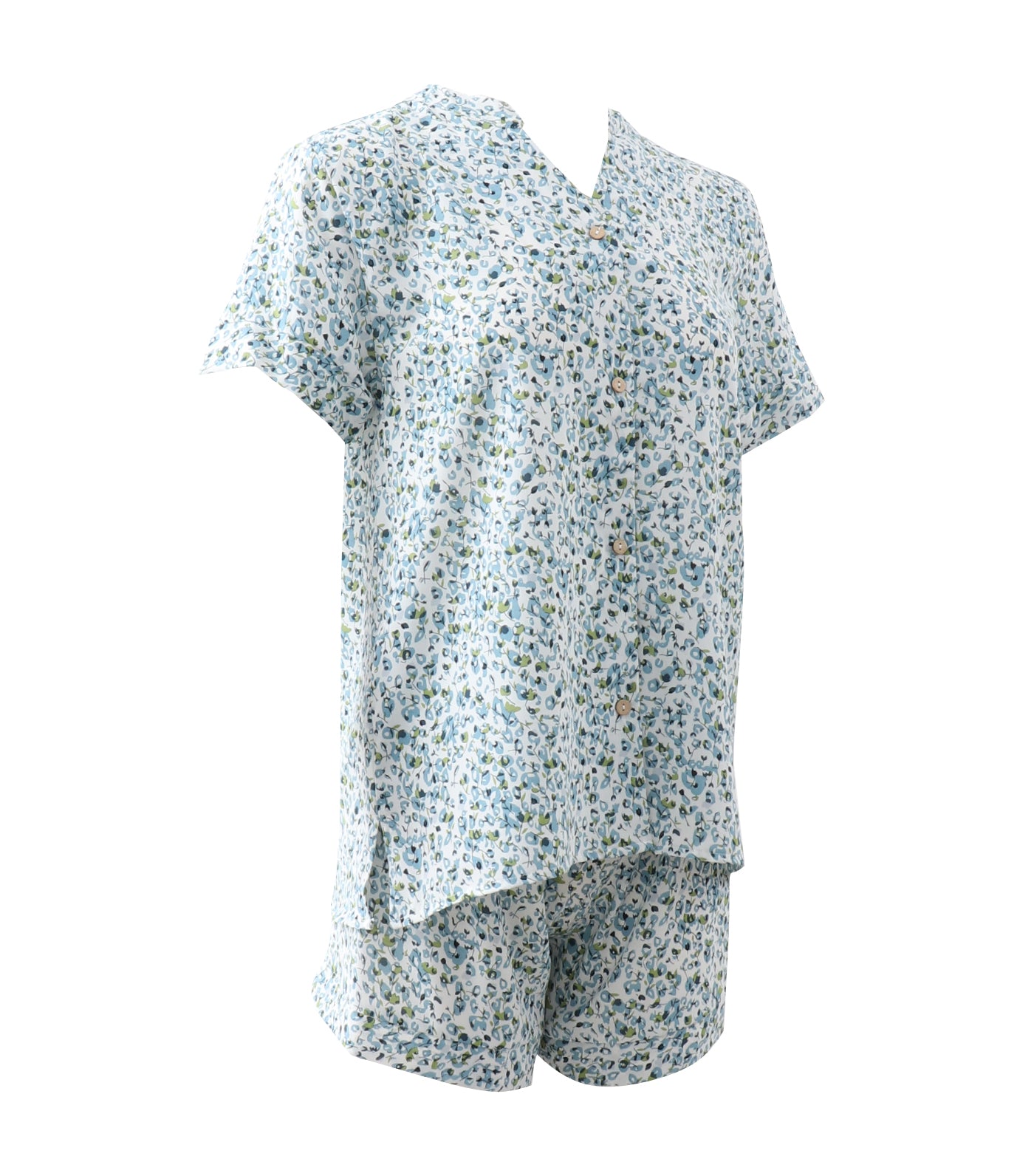 Jolie Pajama Shorts Set Blue