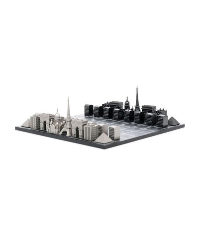 Skyline Chess Stainless Steel Set - Paris Edition