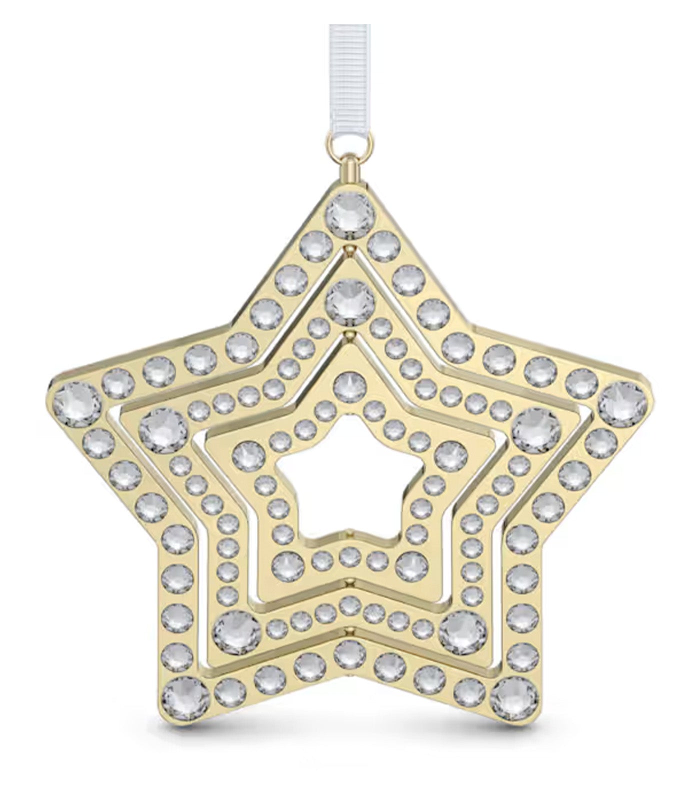 Holiday Magic Star Ornament Gold Tone
