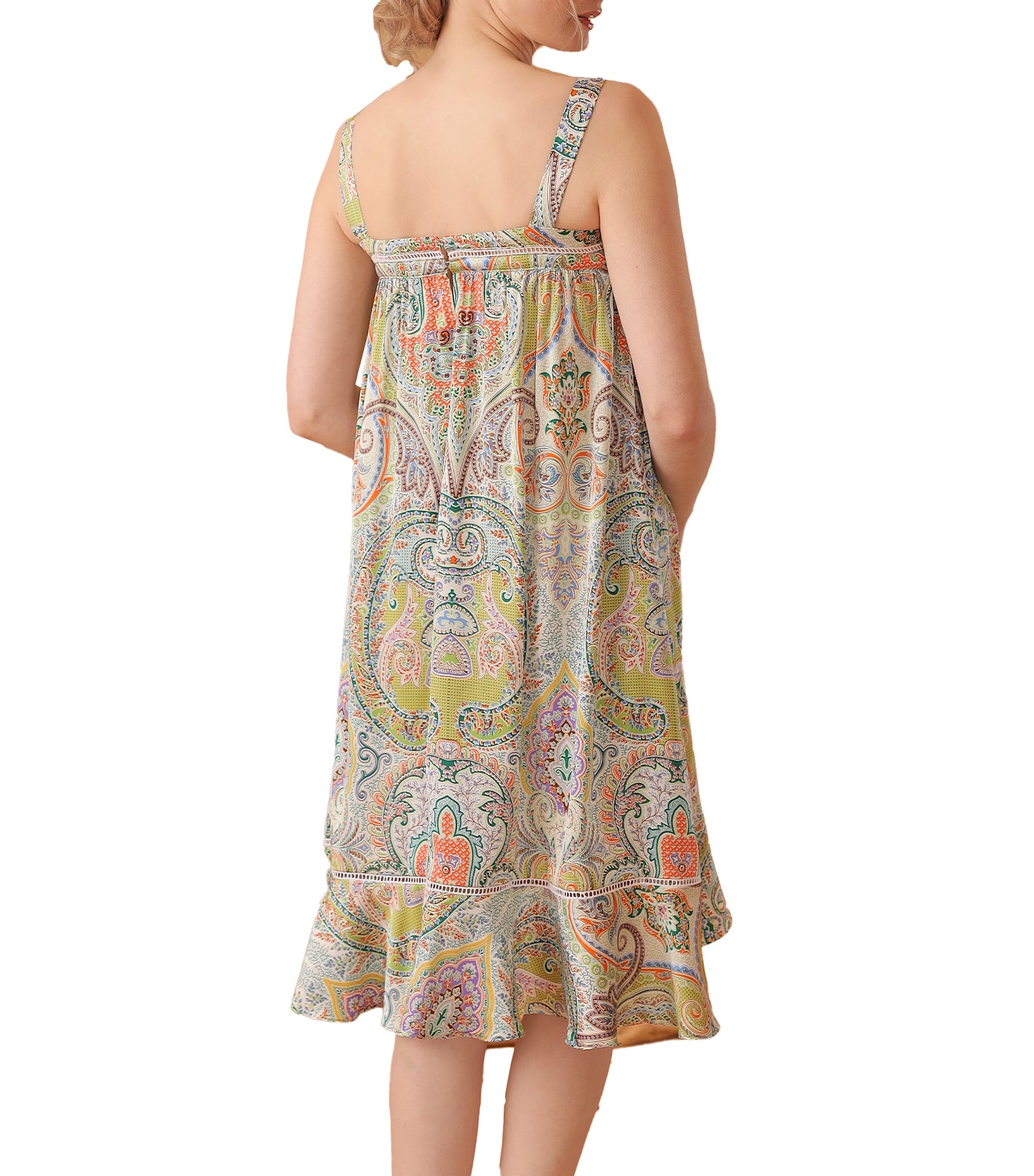 Abby Housedress in Blue Multicolor