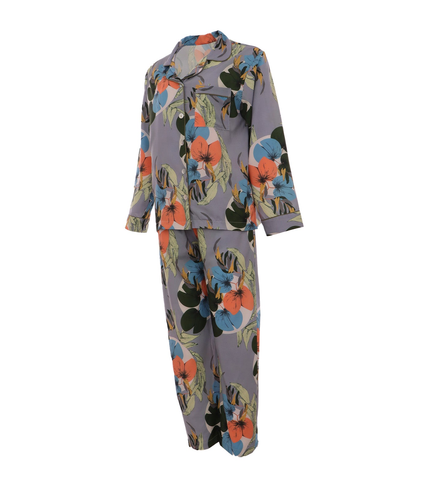 Brana Pajama Set Purple Multi