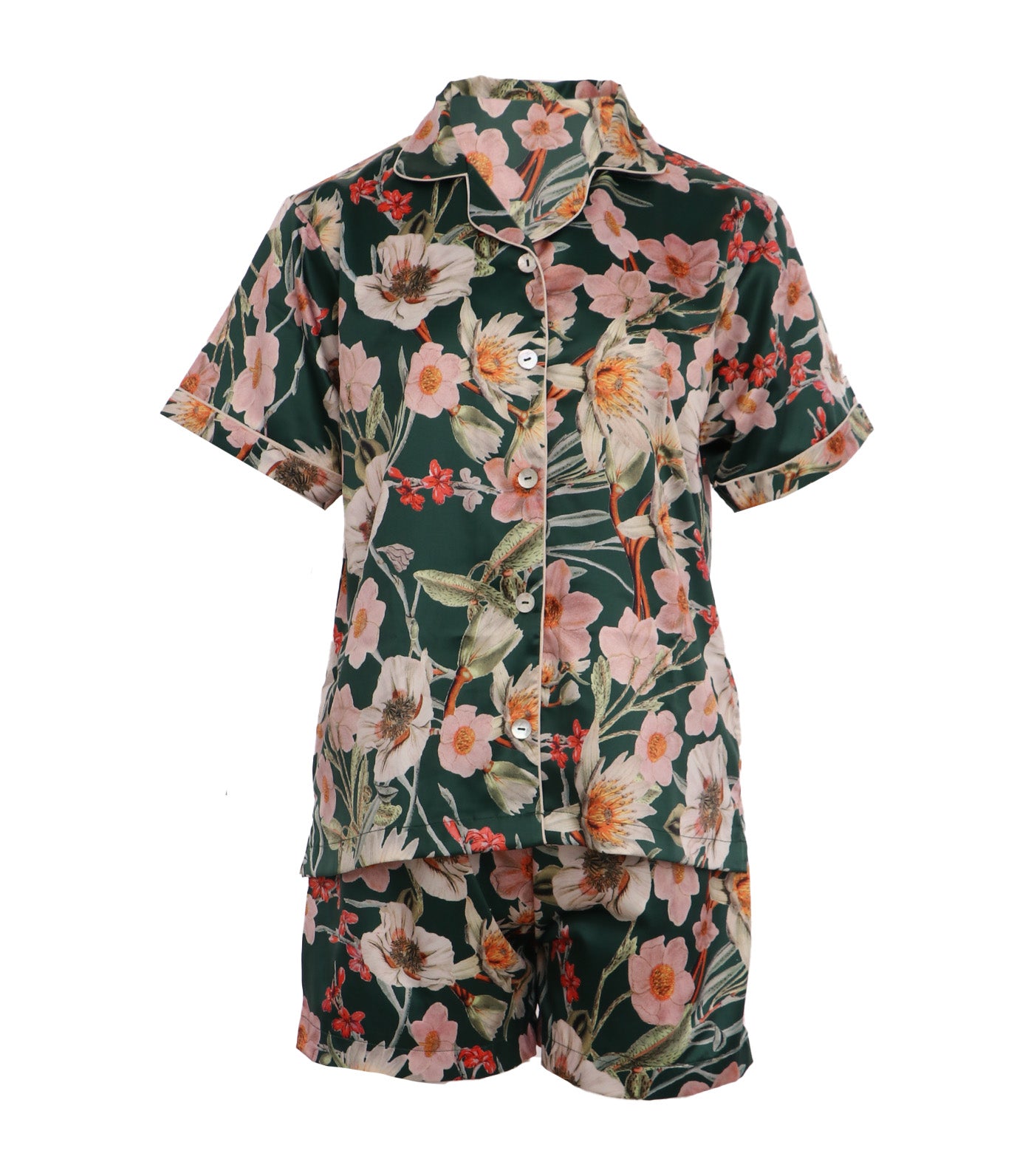 Foiri Shorts Set Green Multicolor