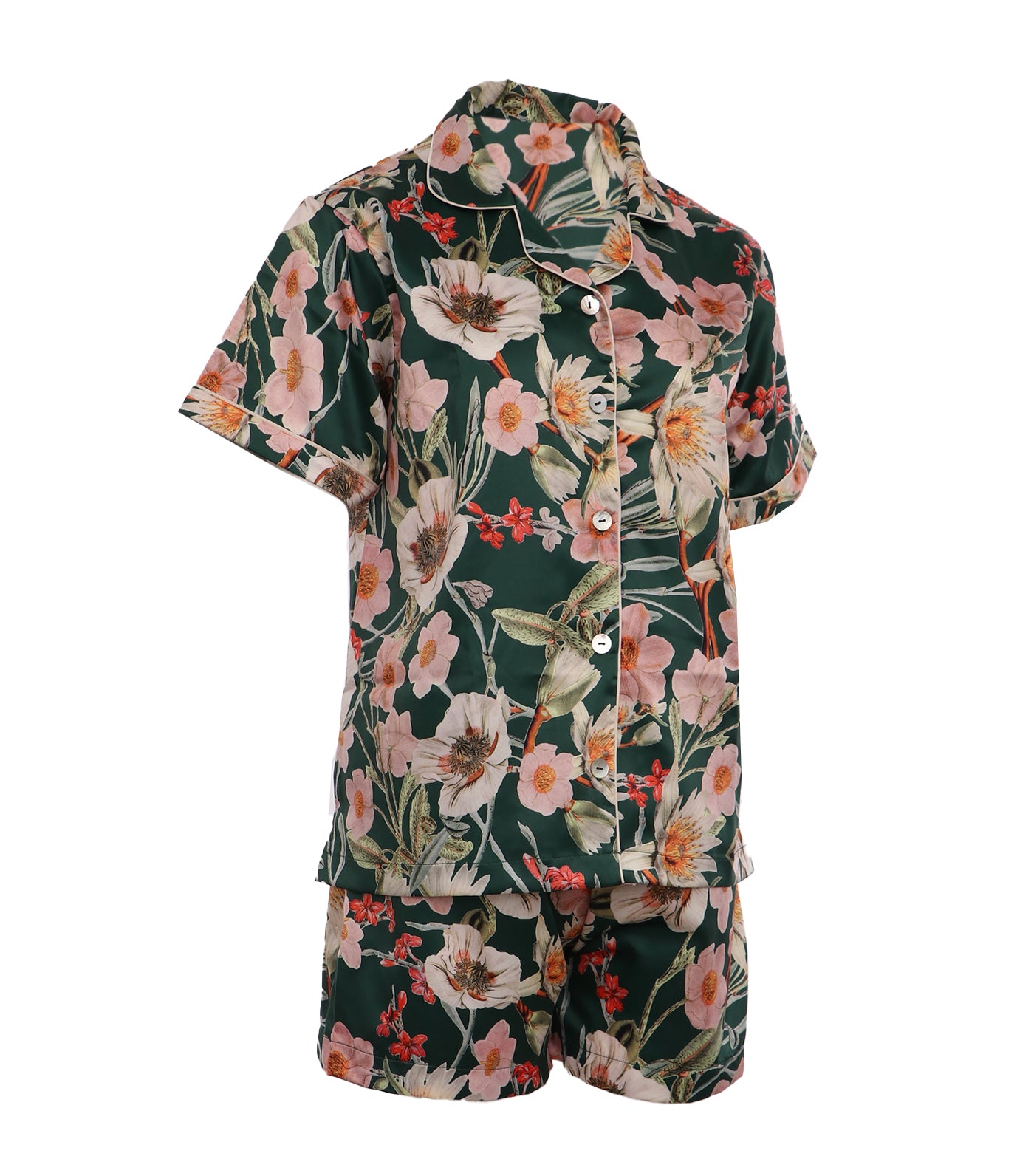 Foiri Shorts Set Green Multicolor