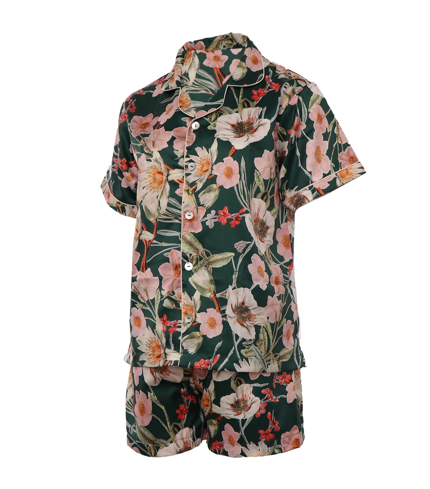 Foiri Shorts Set Green Multicolor