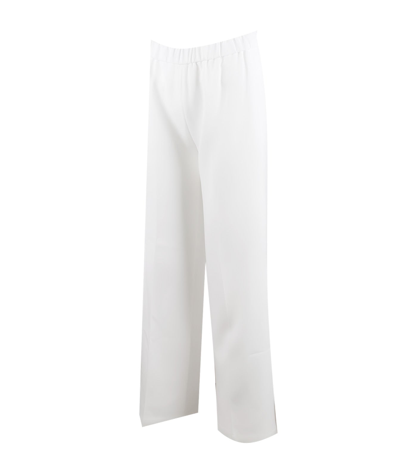 Meca Pants With Elastic Waistband Off White
