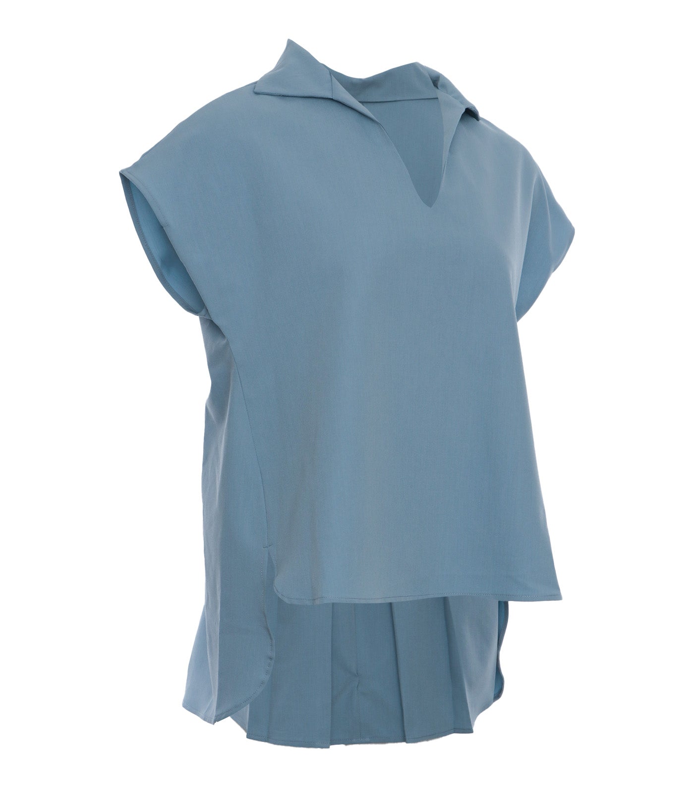 Vee Blouse Light Blue