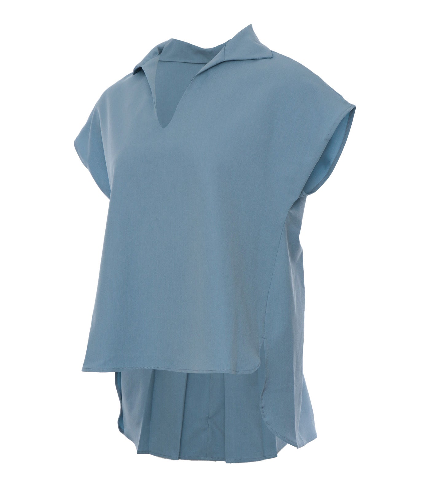 Vee Blouse Light Blue