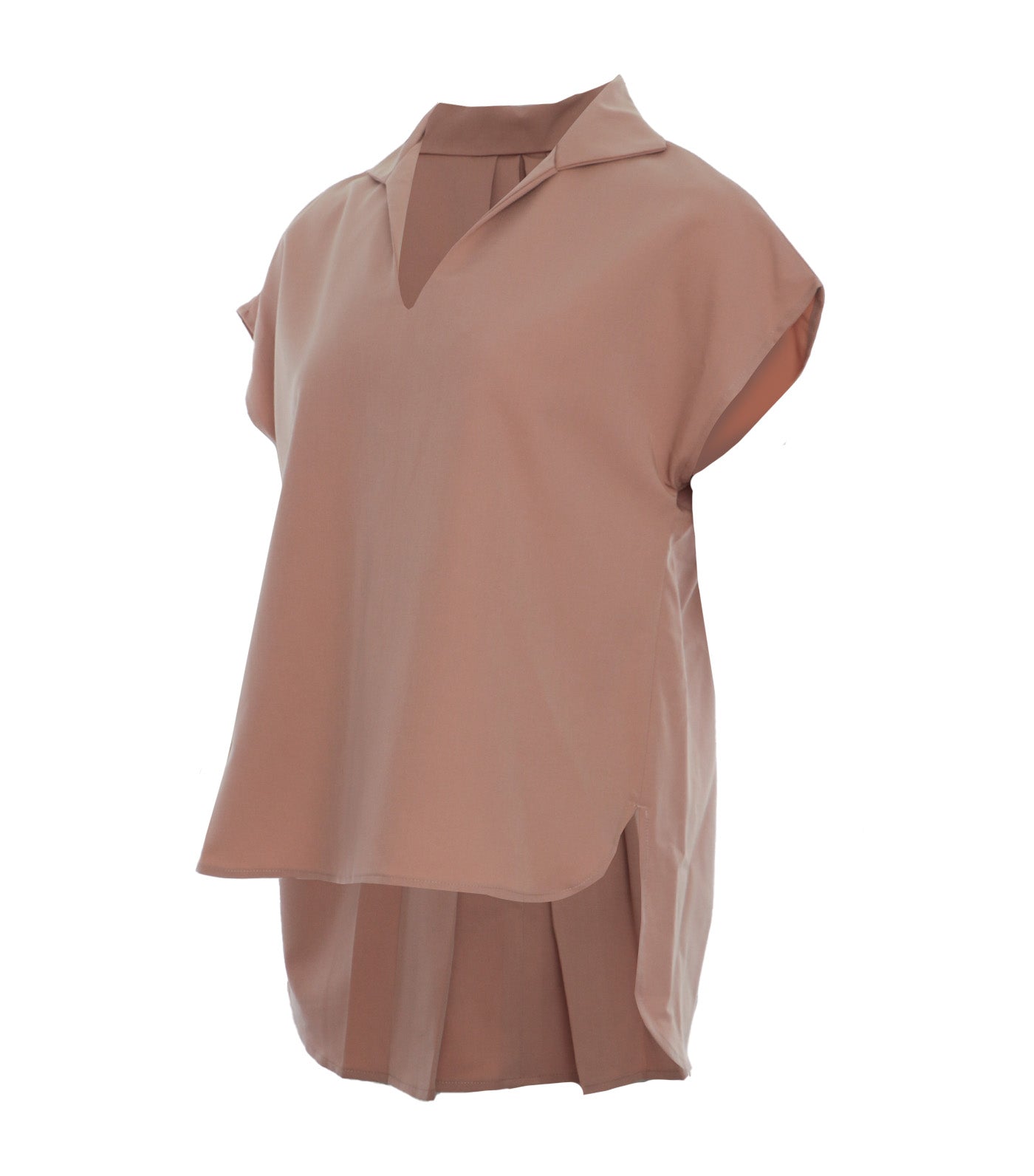 Vee Blouse Light Brown