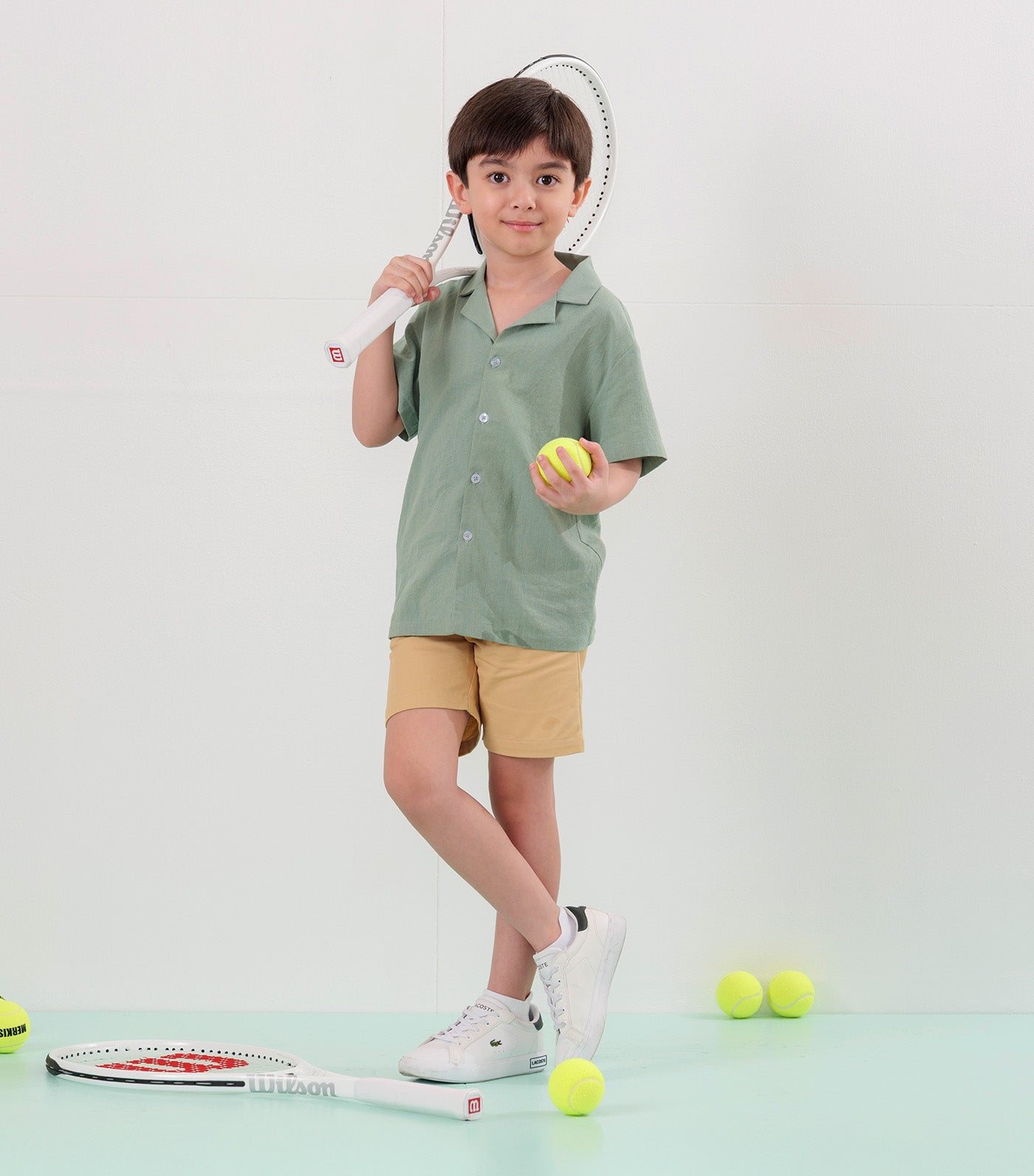 Adam Tailored Shorts Khaki