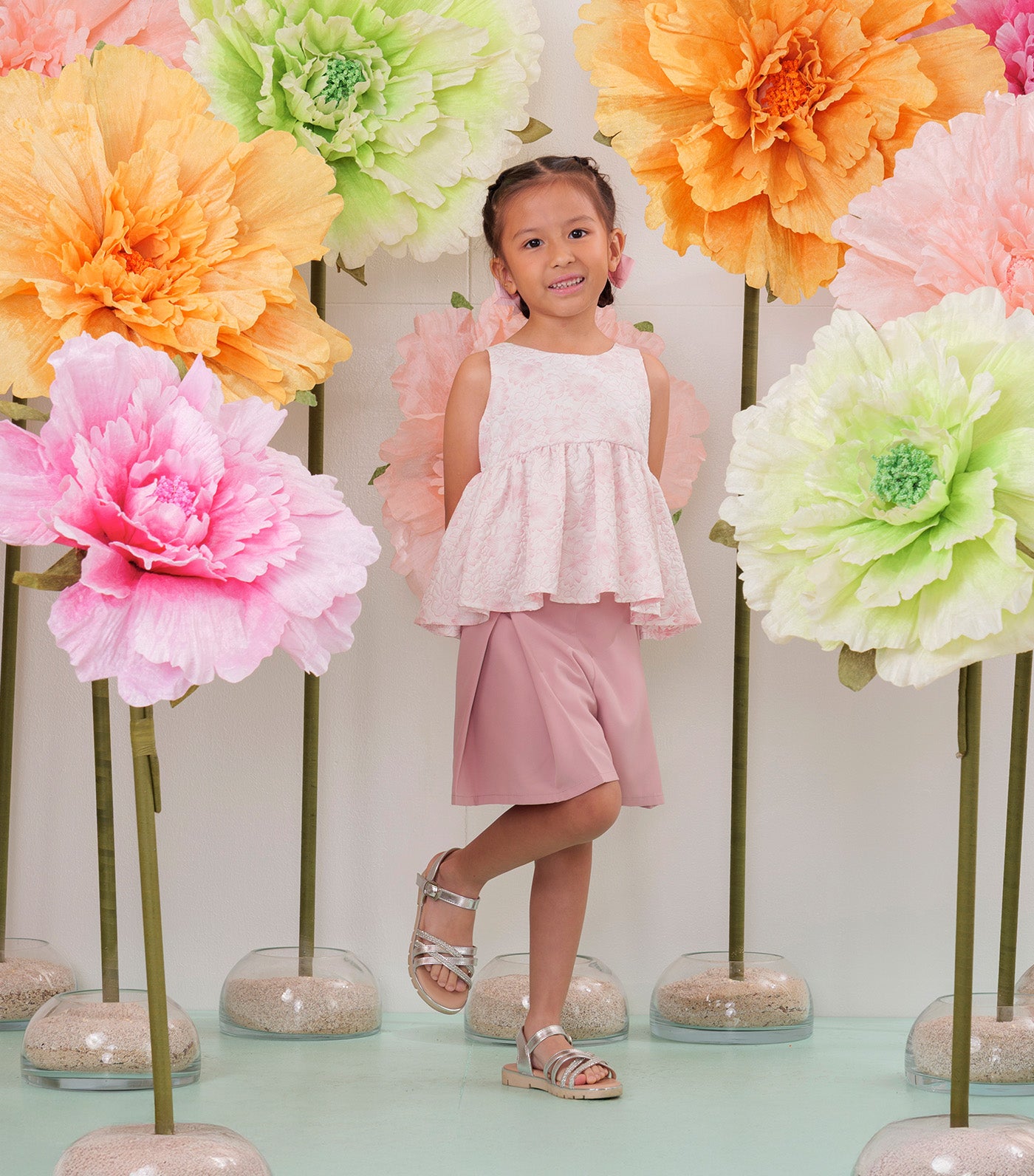 Danielle Gathered Top Pink