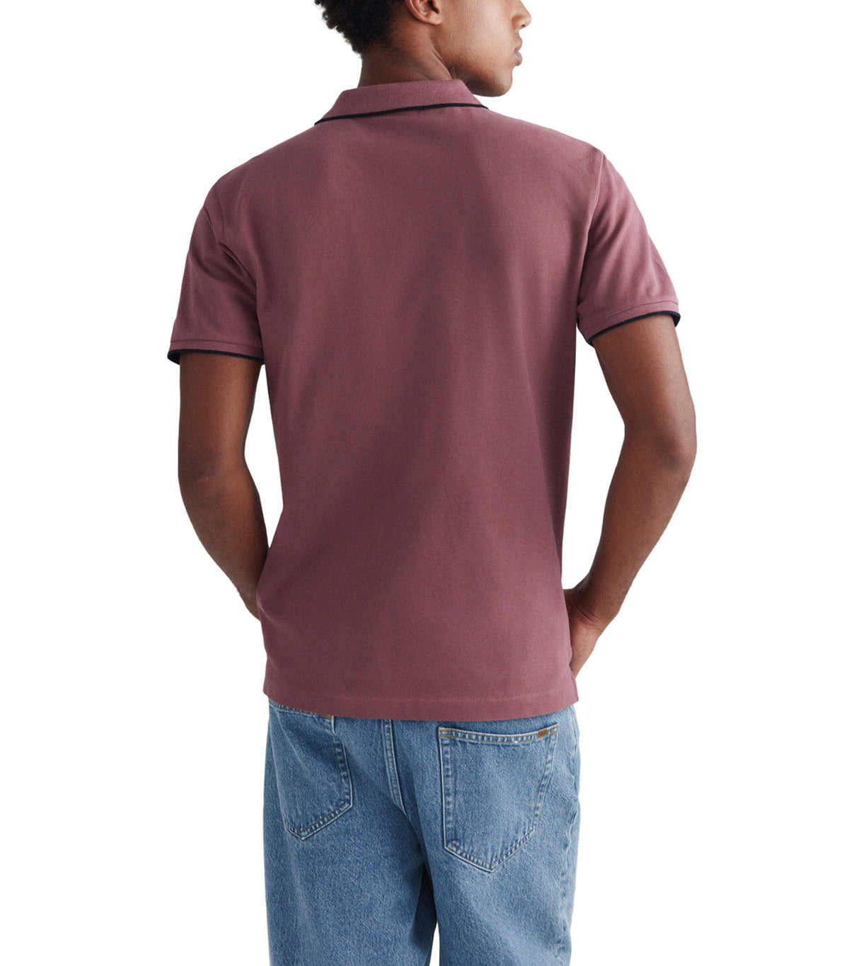 Slim Fit Pique Polo Shirt Wine