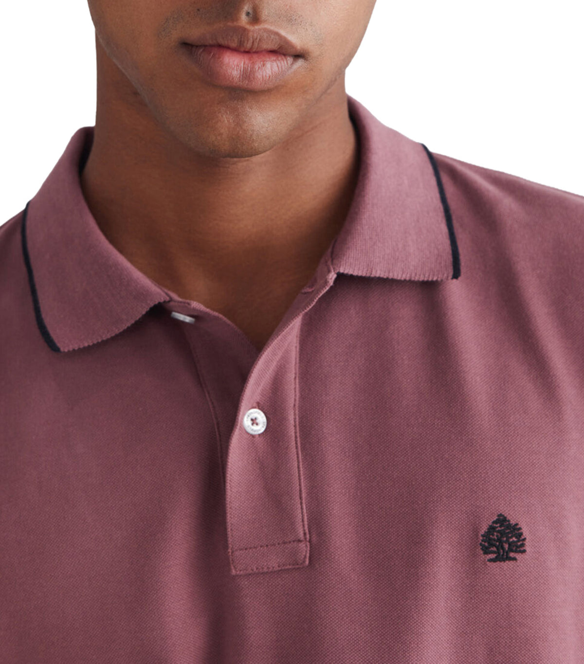 Slim Fit Pique Polo Shirt Wine
