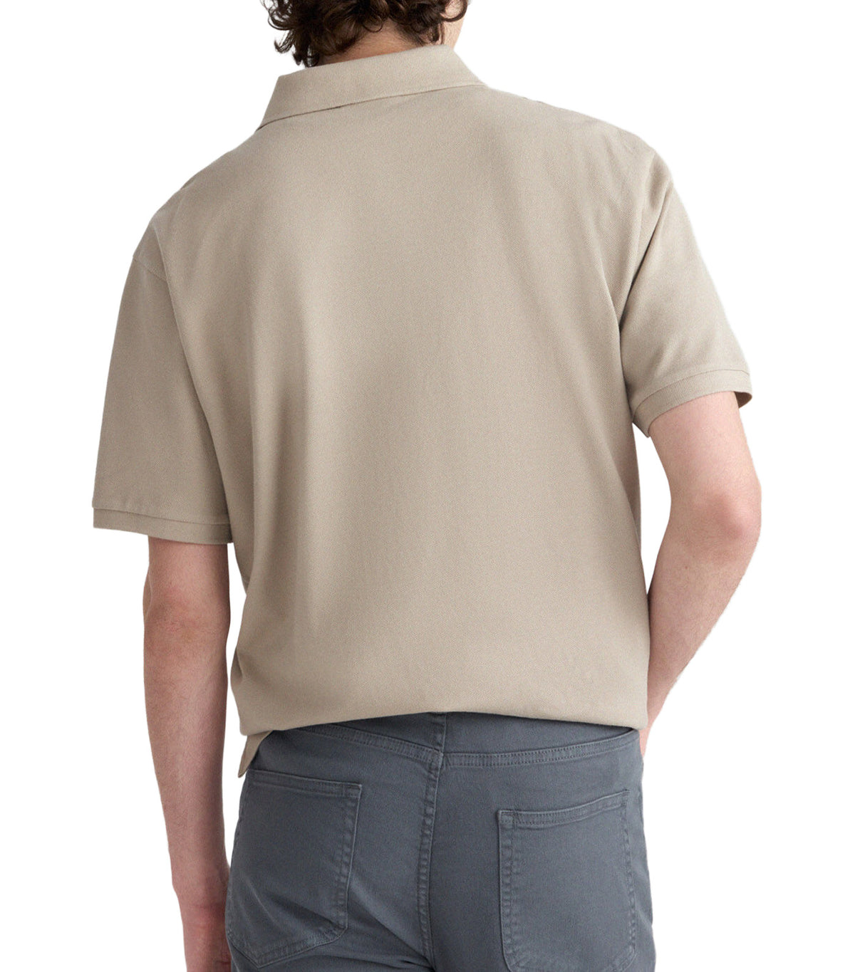 Basic Piqué Polo Shirt Sand