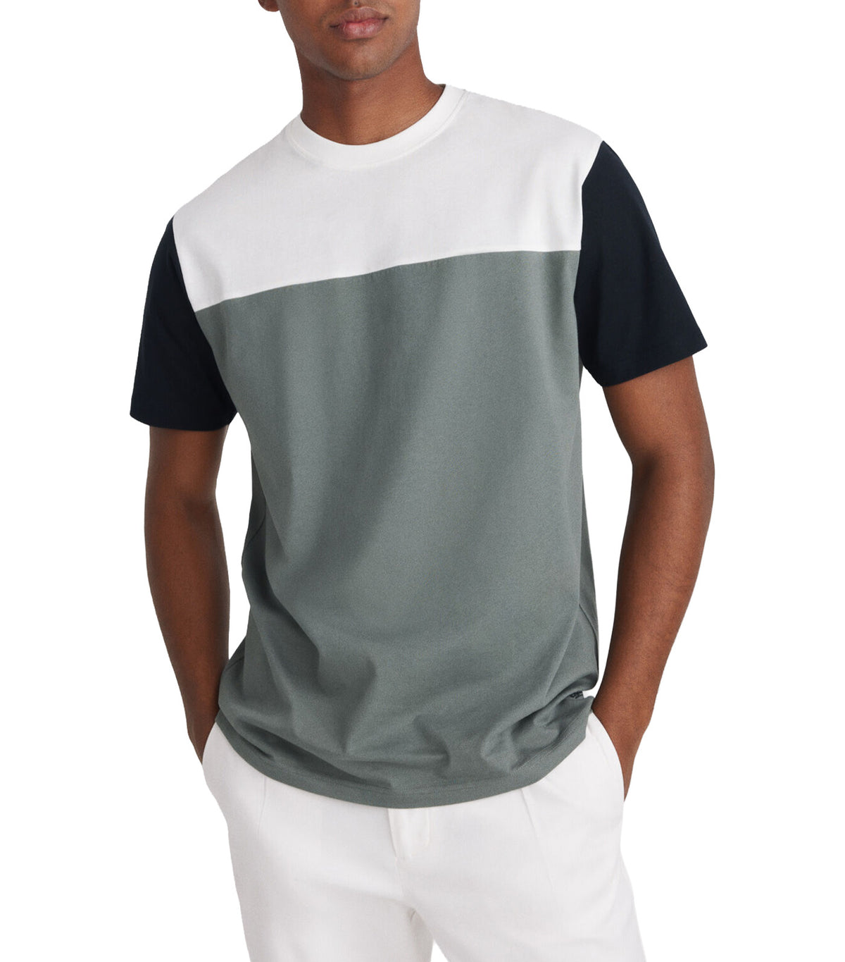Color Block T-Shirt Green