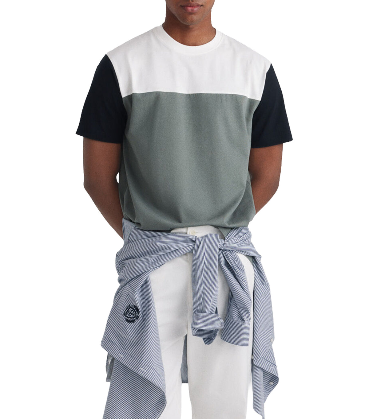 Color Block T-Shirt Green
