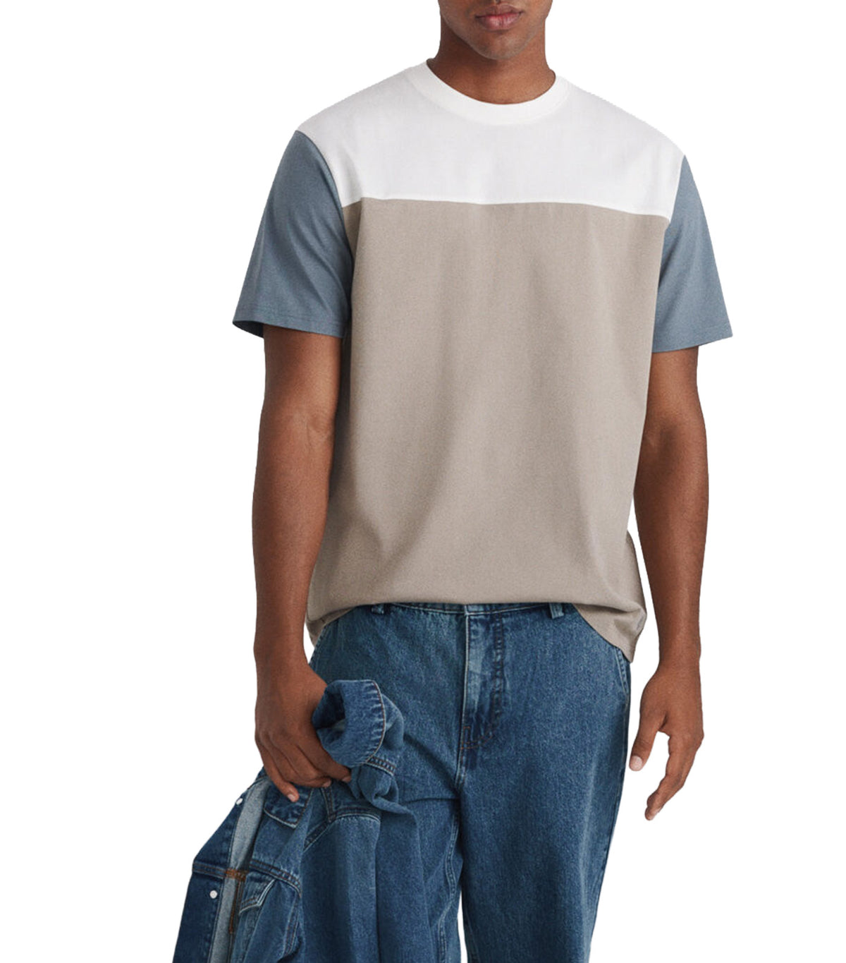 Color Block T-Shirt Sand