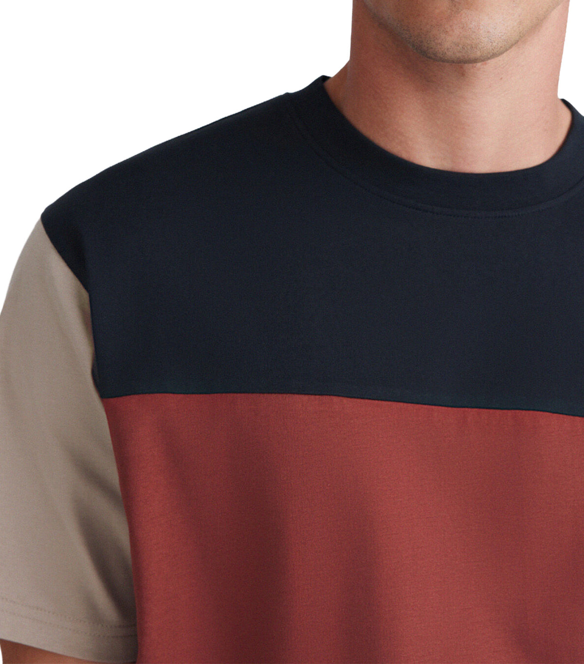 Color Block T-Shirt Orange