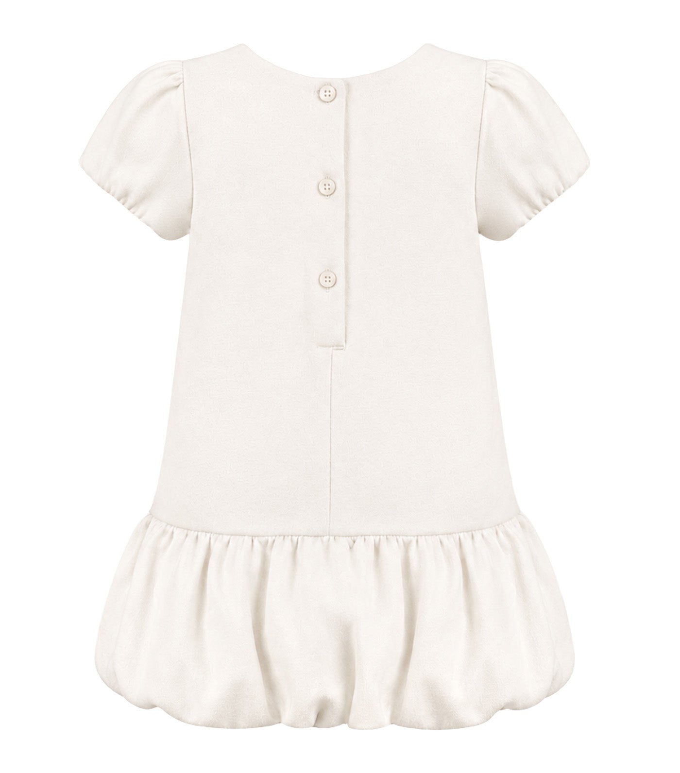 Sharlene Girls Dress with Bow Clip Ivory