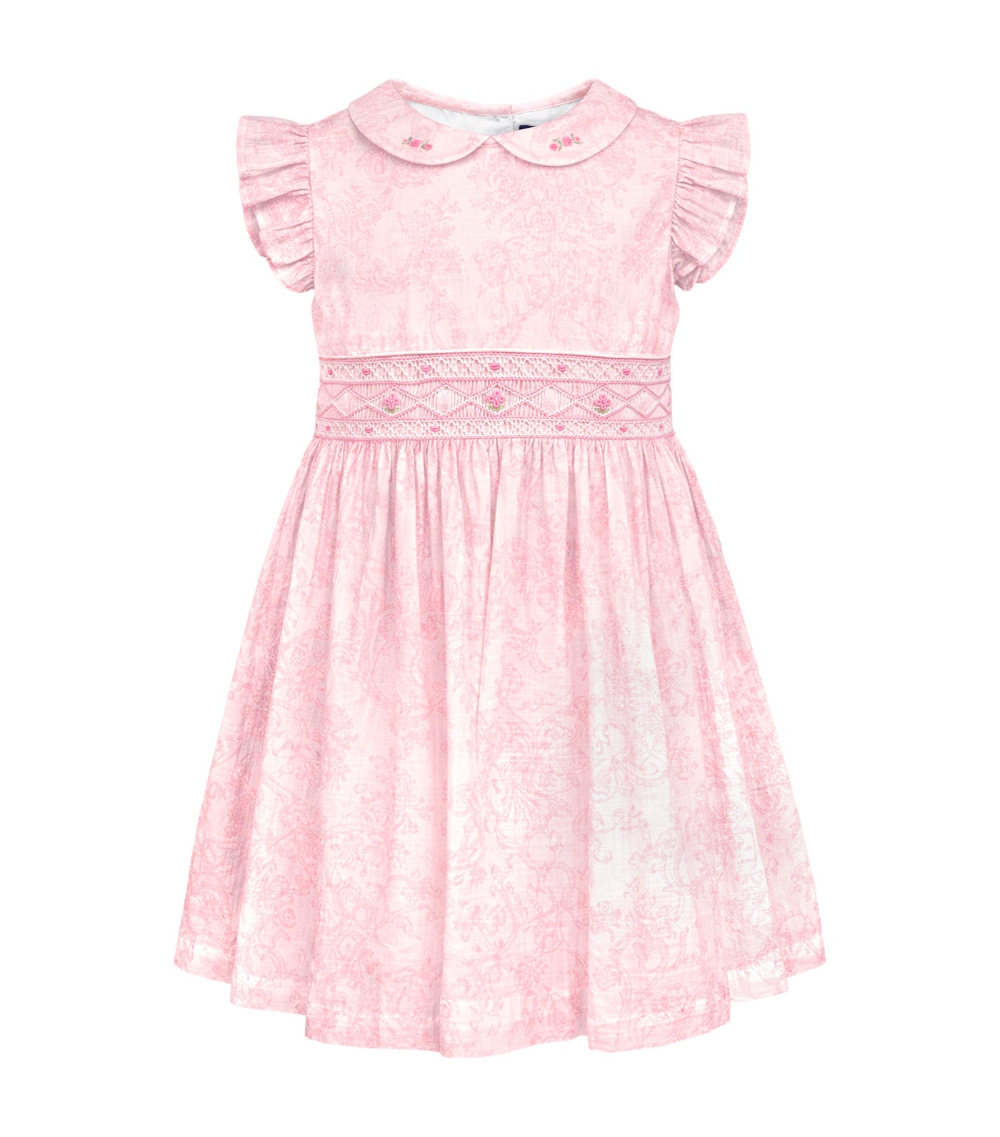 Periwinkle Lauren Girls Smocked Dress Pink