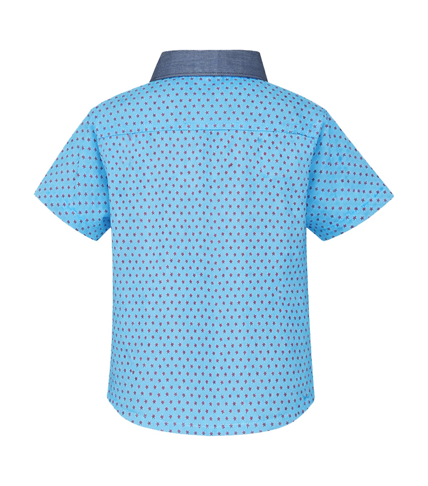 Periwinkle Mason Boys Button-Down Short Sleeves Red