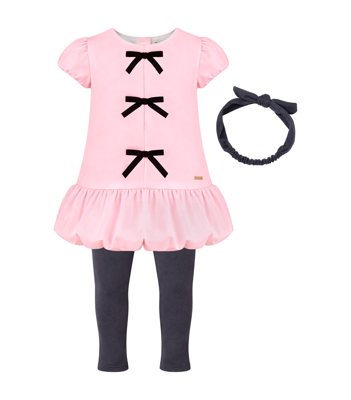 Periwinkle Sharlene Baby Girls Bubble Skirt Dress Set Pink