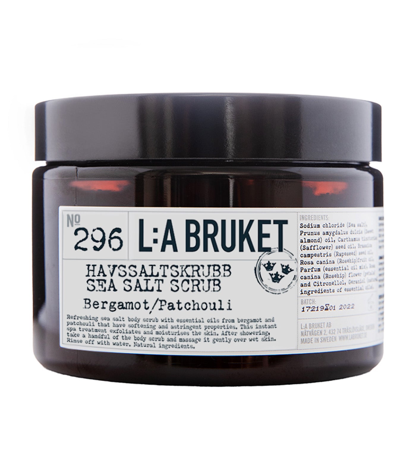 296 Sea Salt Scrub Bergamot/Patchouli