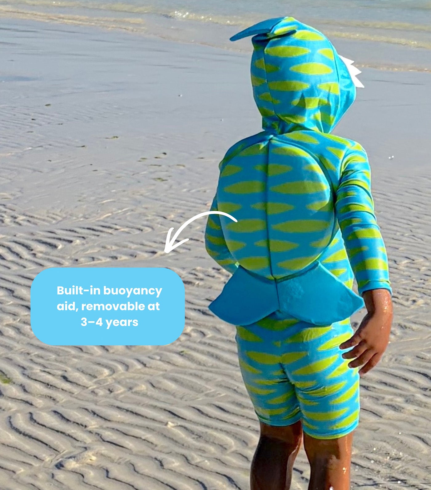 Onesea Shark Suit Set Blue/Green