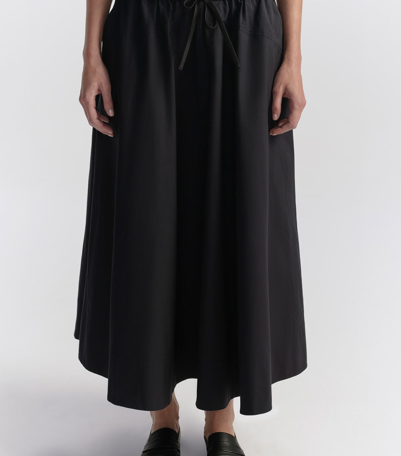 Remy Drawstring Midi Skirt Night Blue