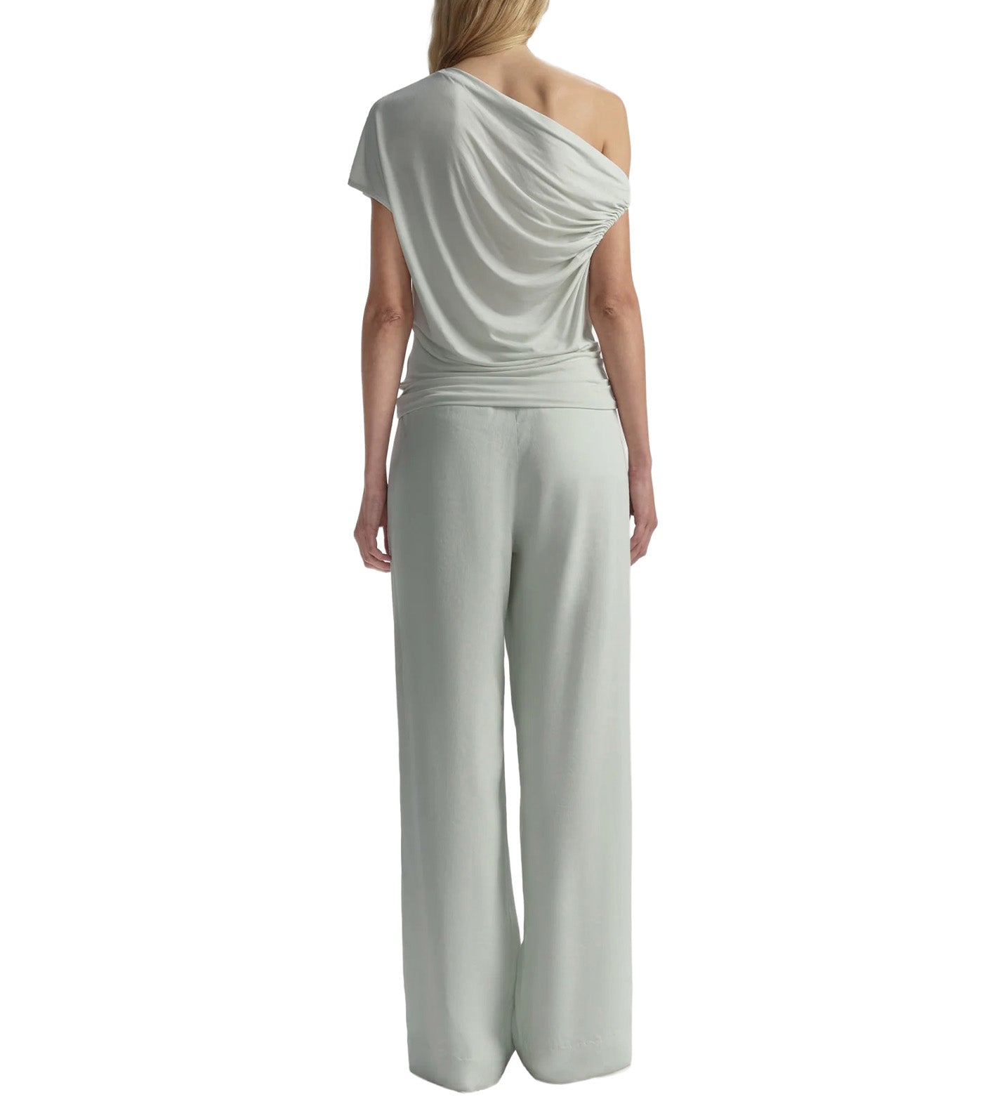 Halle One Shoulder Tee Pale Mint
