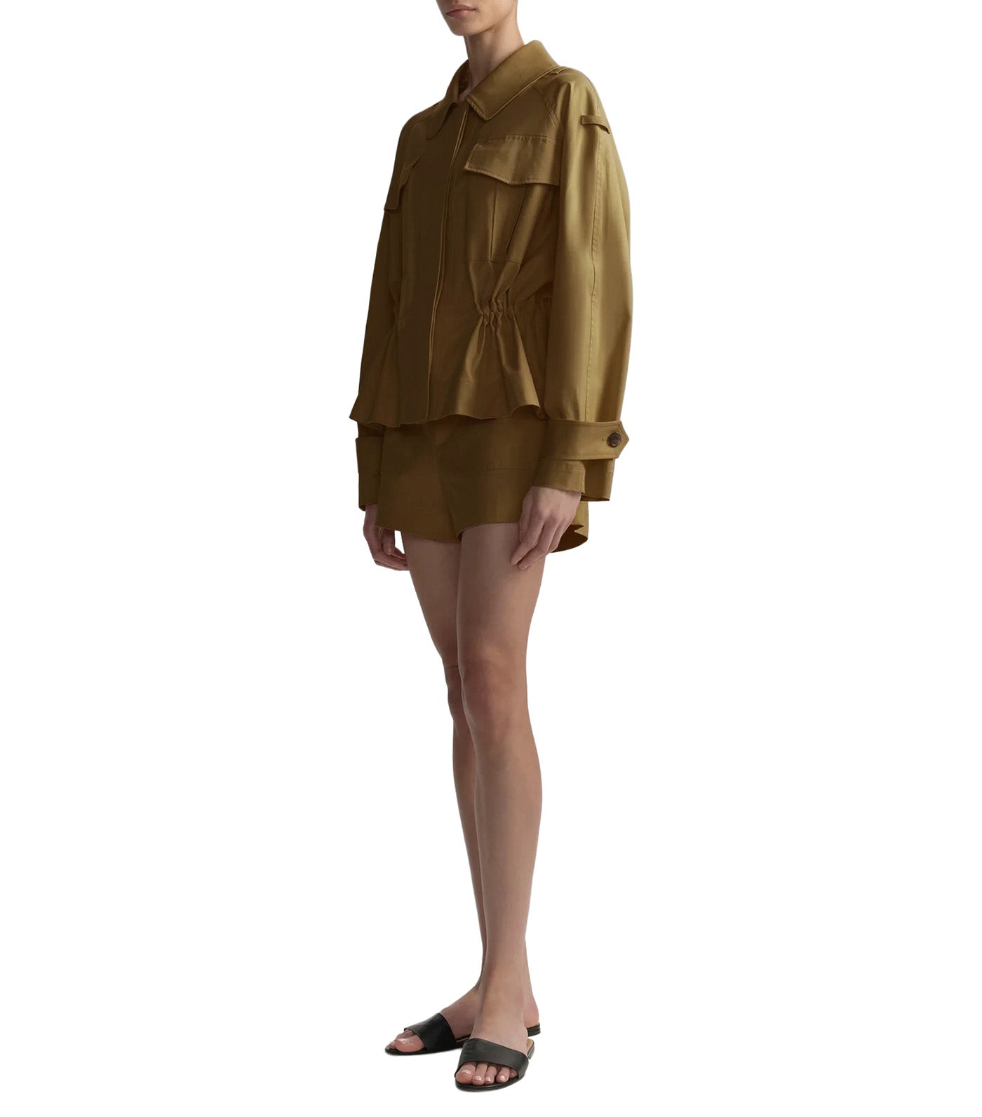 Maeve Cotton Utility Jacket Hazel