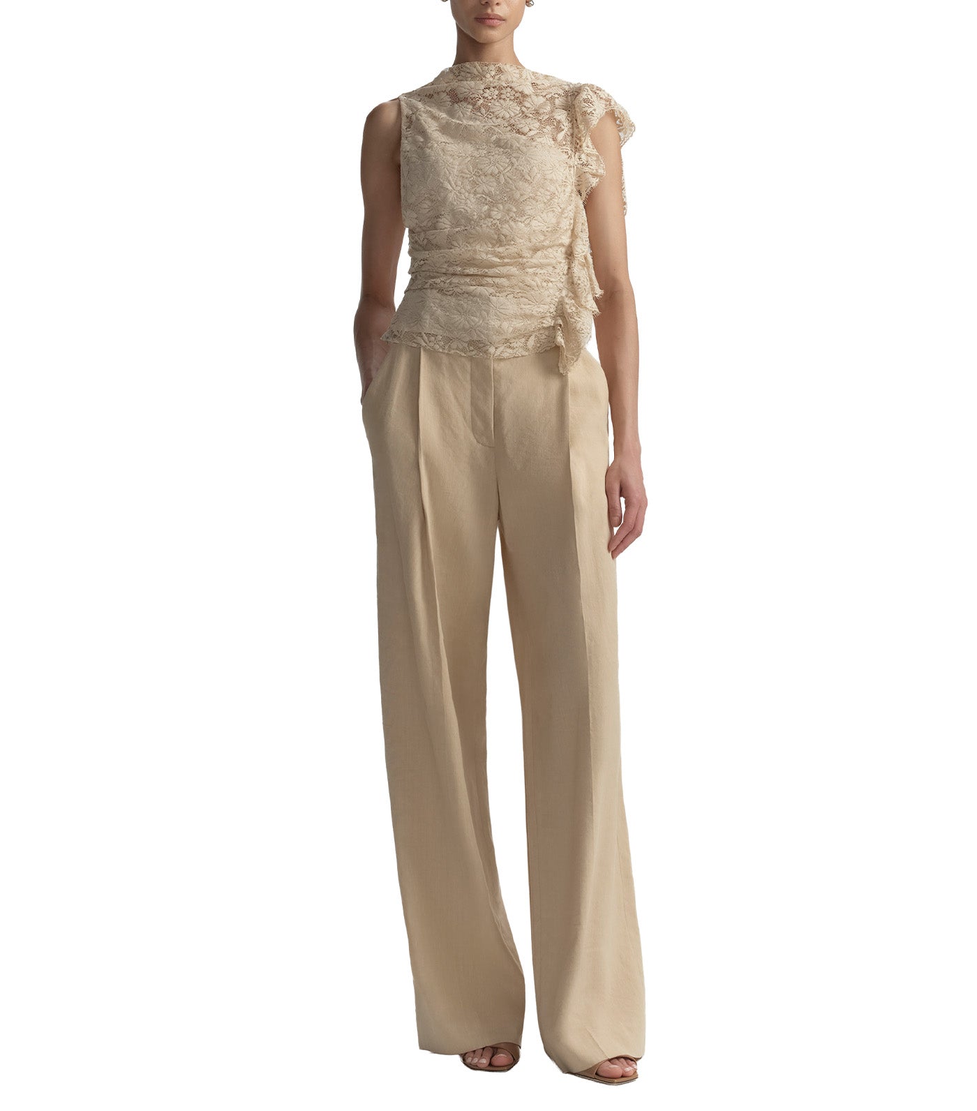 Astrid Lace Top Crema Dolce