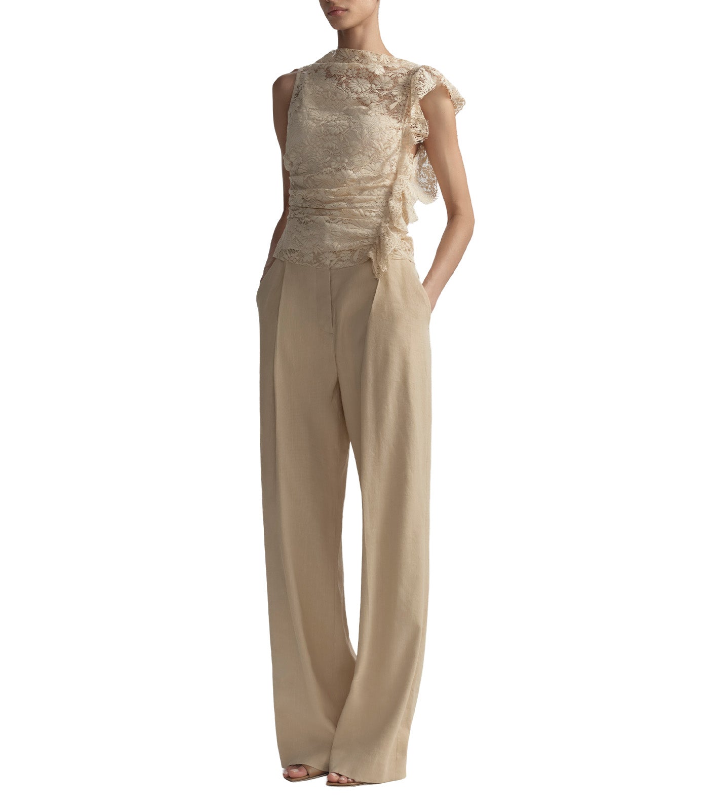 Astrid Lace Top Crema Dolce