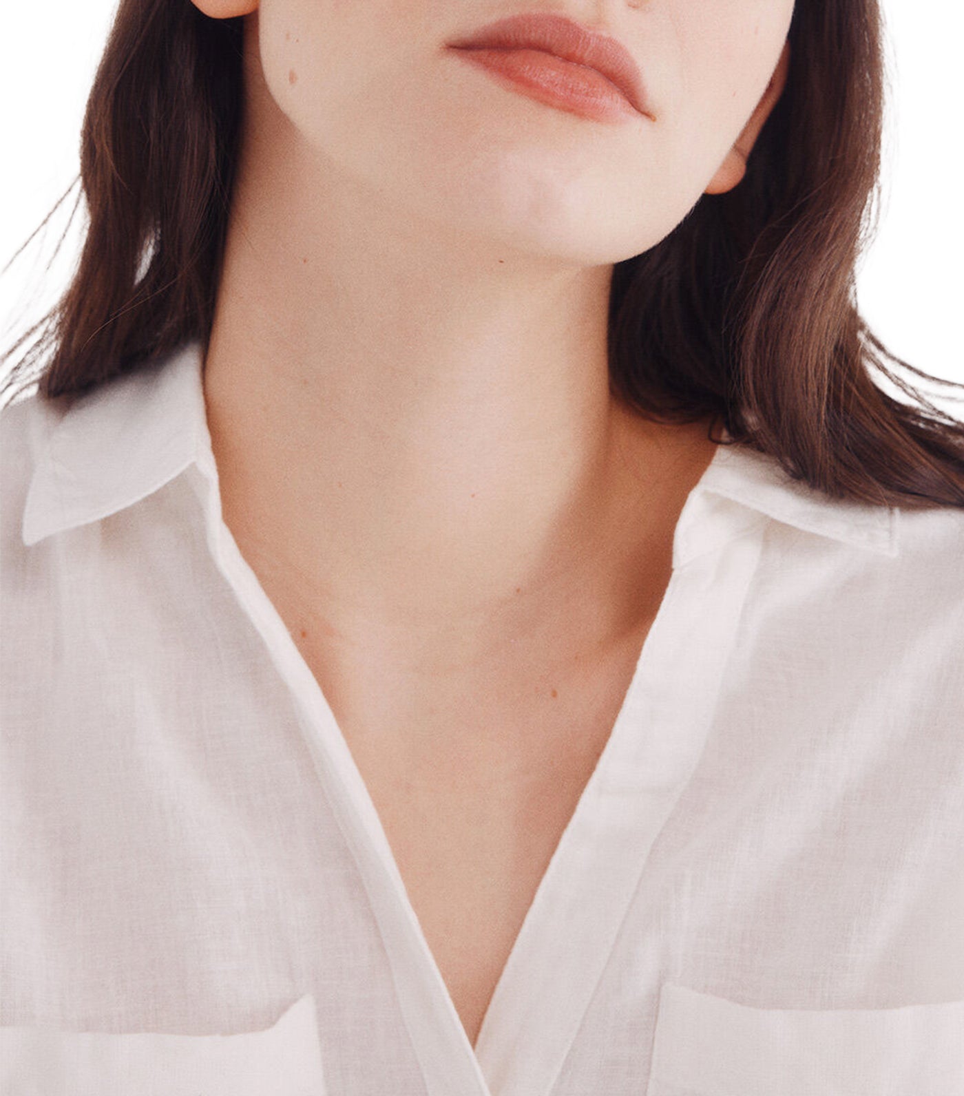 Short Sleeve Cotton Linen Shirt for Women