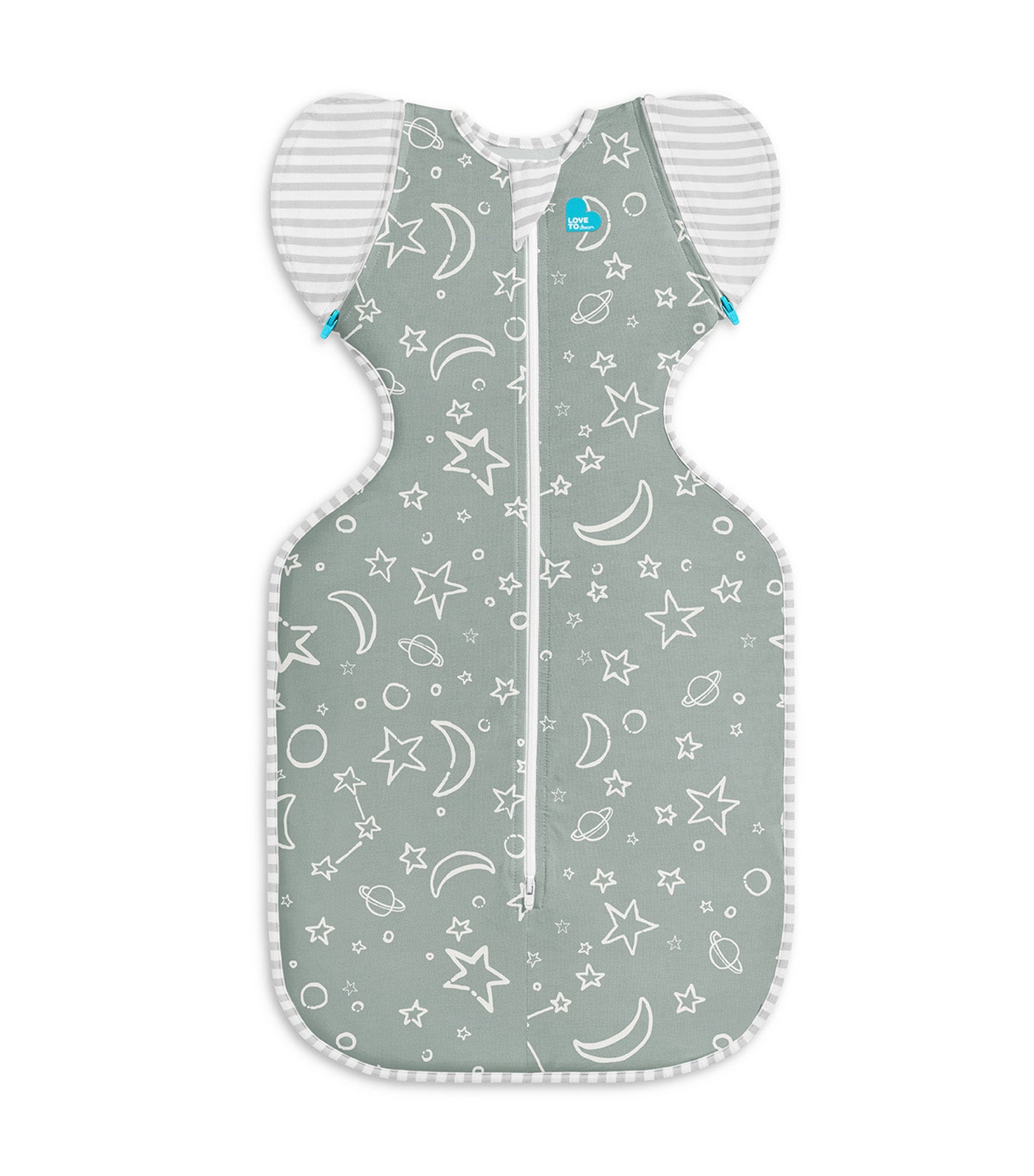 Swaddle Up™ Transition Bag Original Olive Stars and Moon