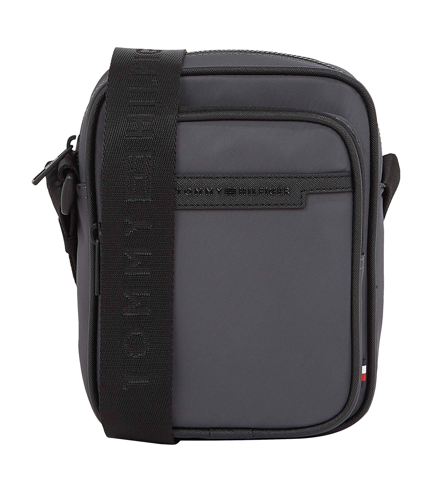Tommy Hilfiger Men's Repreve Mini Reporter Bag Dark Gray