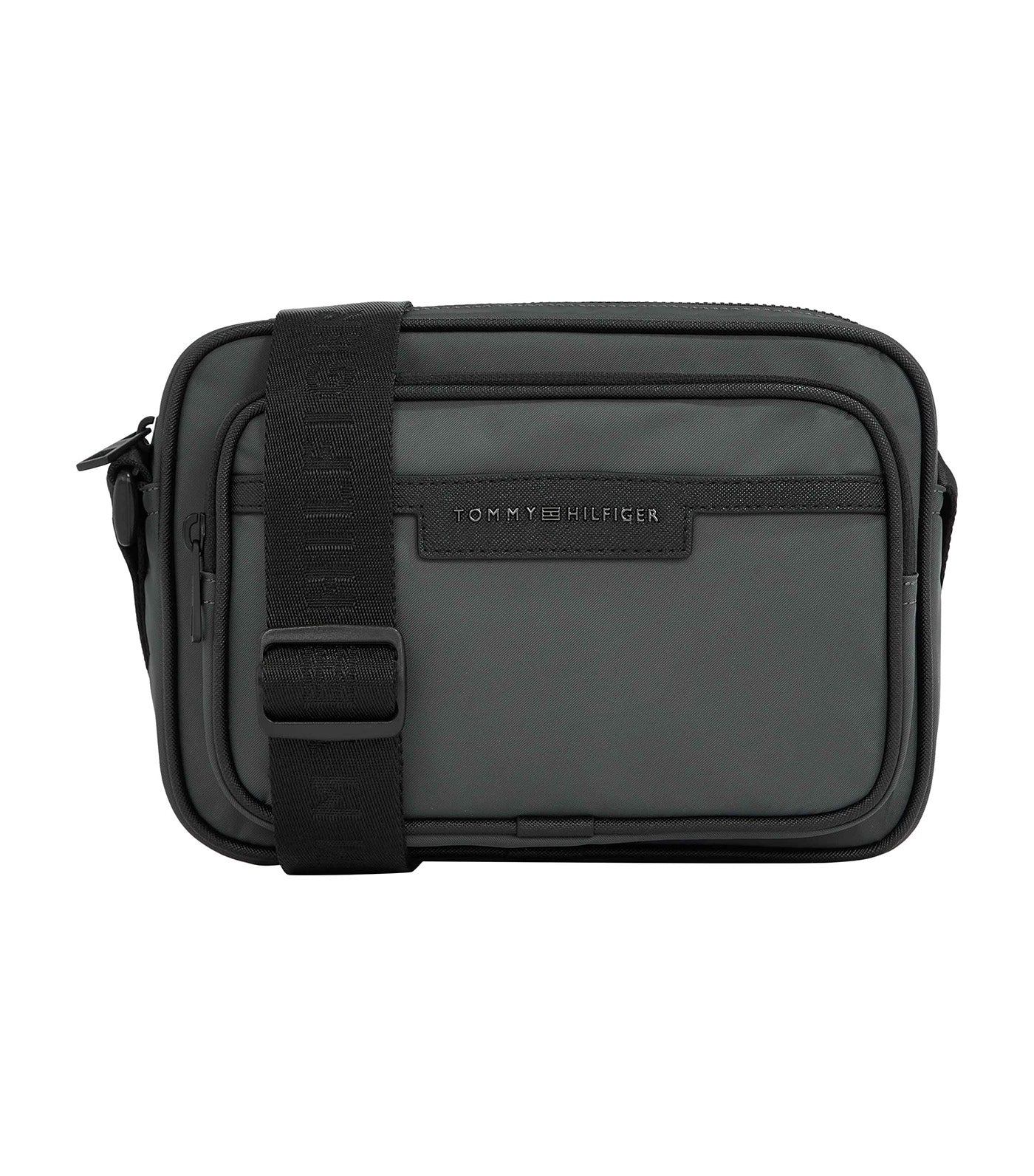 Tommy Hilfiger Men's Repreve Mini Reporter Bag Dark Gray