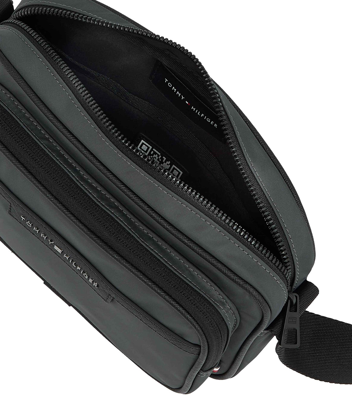 Tommy Hilfiger Men's Repreve Mini Reporter Bag Dark Gray