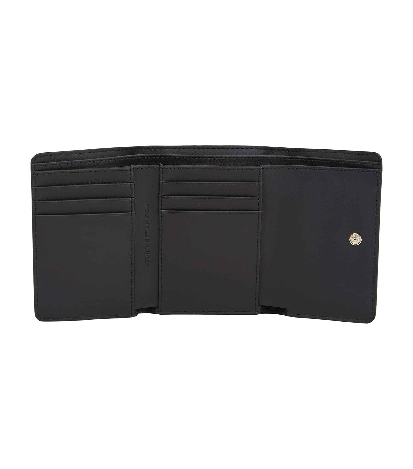 Women's Flag Trifold Wallet Black