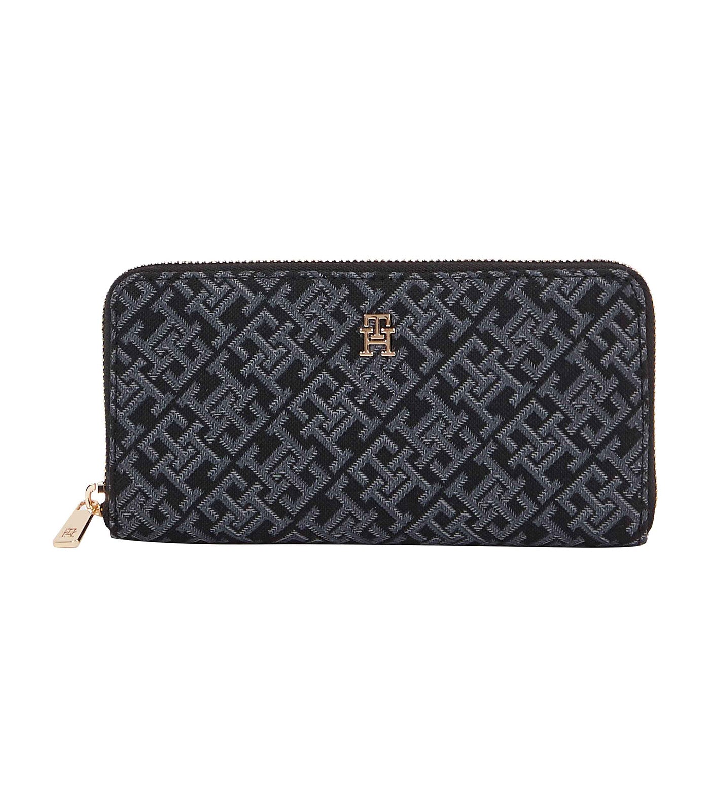 Women's Icon Large Za Jacquard Wallet Black